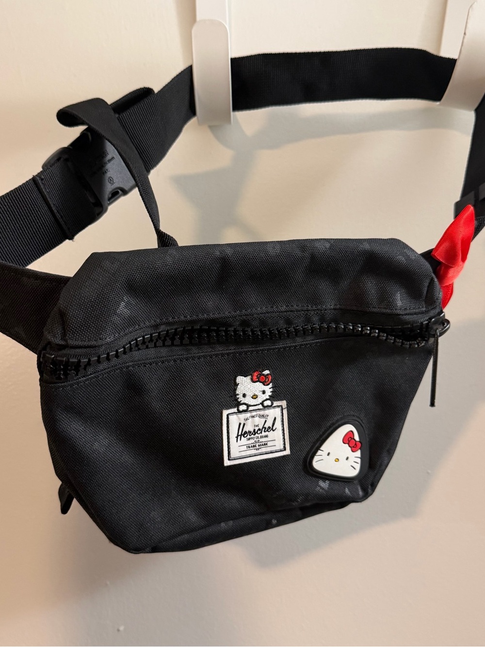 Herschel Hello Kitty Black Fanny Pack Waist Bag
